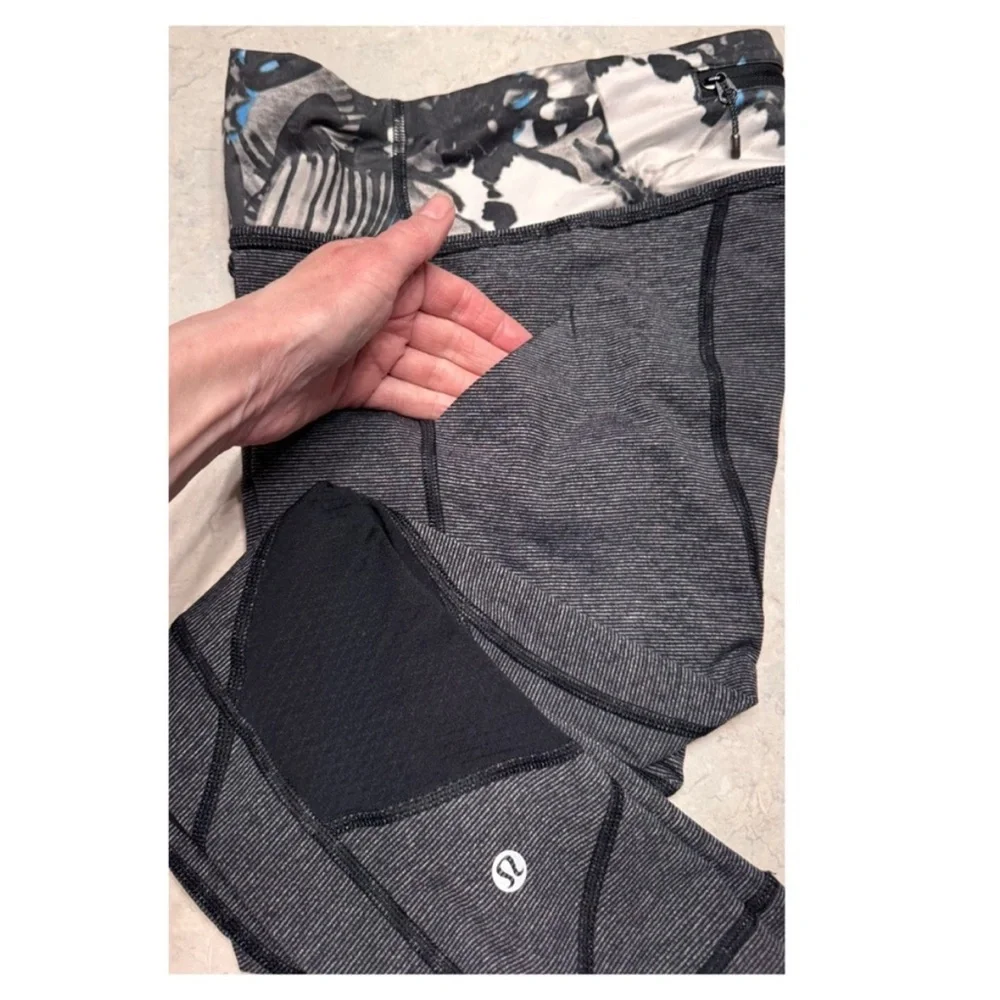 Lululemon PACE RIVAL CROP Leggings So Fly Butterfly